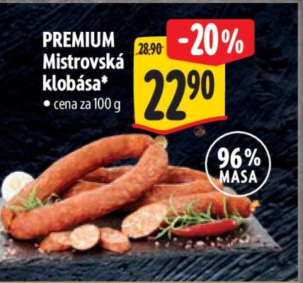 PREMIUM Mistrovská klobása**