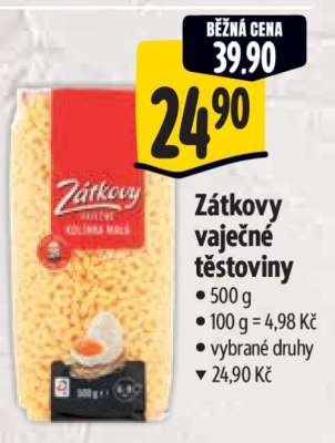Zátkovy vaječné těstoviny