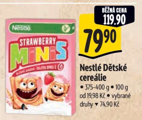 Nestlé Dětské cereálie