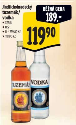 Jindřichohradecký tuzemák/vodka