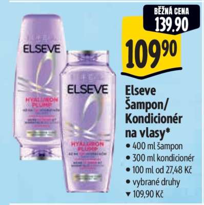 Elseve Šampon, Kondicionér na vlasy