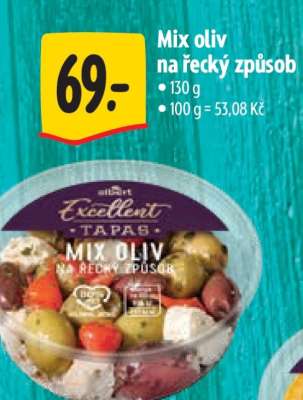 Mix oliv na řecký způsob