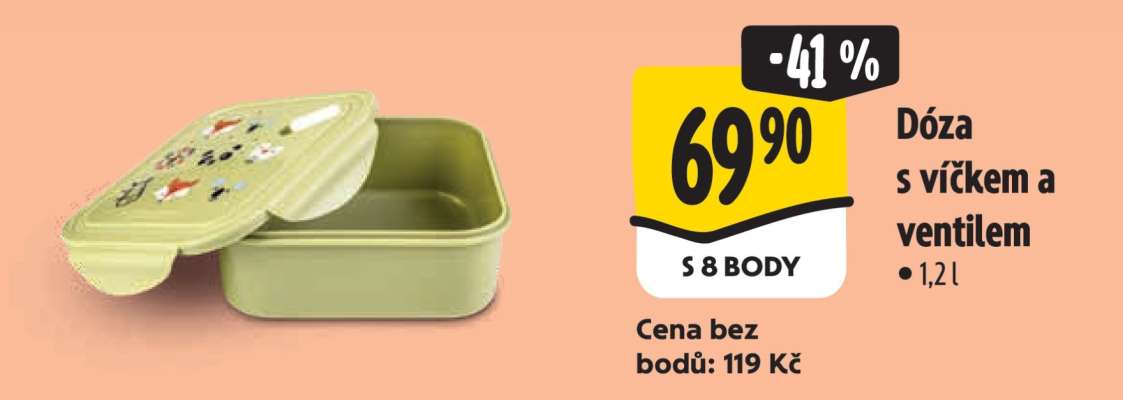 Dóza s víčkem a ventilem