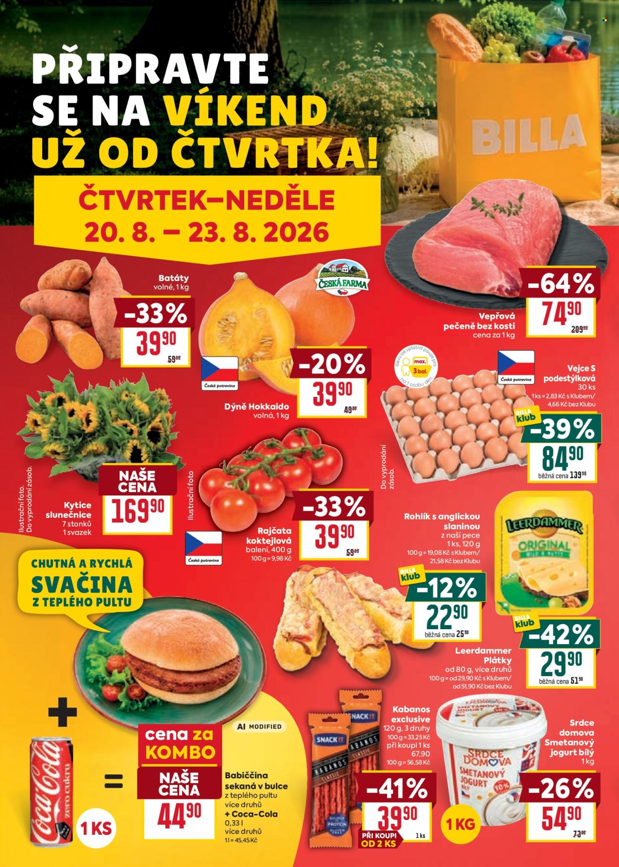 Leták BILLA - 19.8.2026 - 25.8.2026. Strana 28