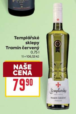 Templářské sklepy Tramín červený
