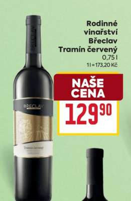 Rodinné vinařství Břeclav Tramín červený
