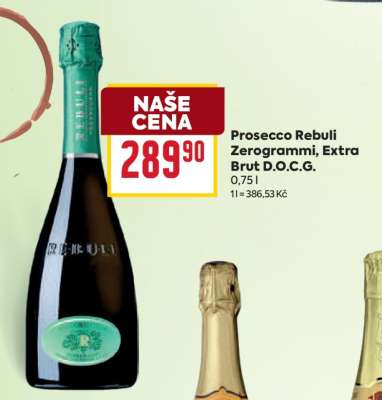 Prosecco Rebuli Zerogrammi, Extra Brut D.O.C.G