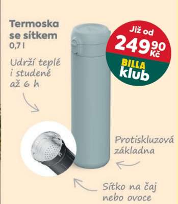 Termoska se sítkem