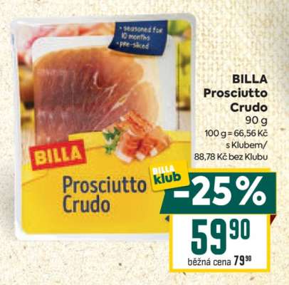 BILLA Prosciutto Crudo