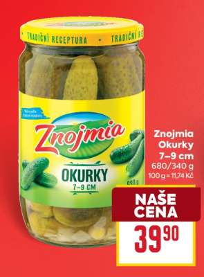 Znojmia Okurky 7–9 cm
