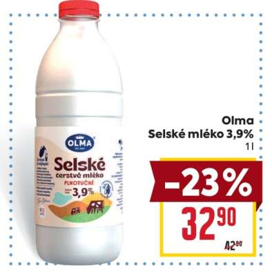 Olma Selské mléko 3,9%