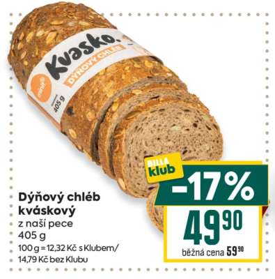 Dýňový chléb kváskový