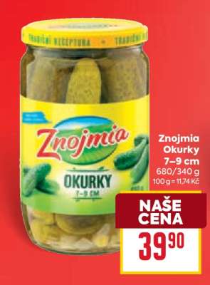 Znojmia Okurky 7–9 cm