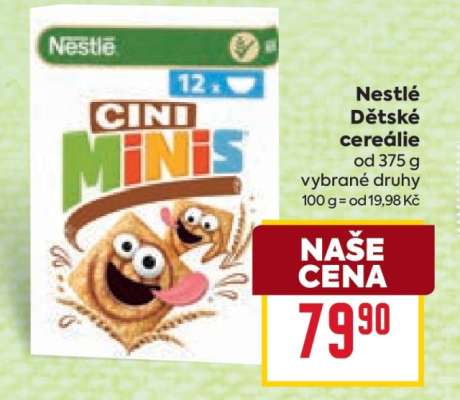Nestlé Dětské cereálie