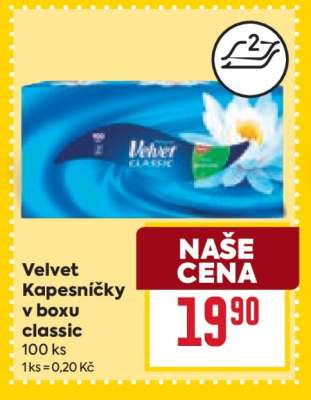 Velvet Kapesníčky v boxu classic