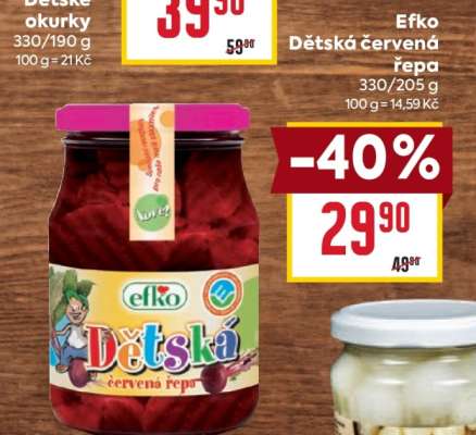 Efko Dětská červená řepa