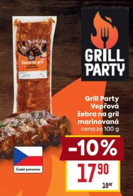 Grill Party Vepřová žebra na gril marinovaná