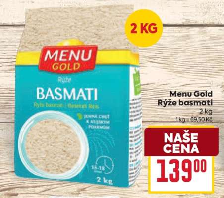 Menu Gold Rýže basmati