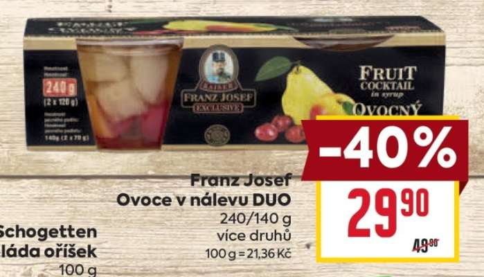 Franz Josef Ovoce v nálevu DUO
