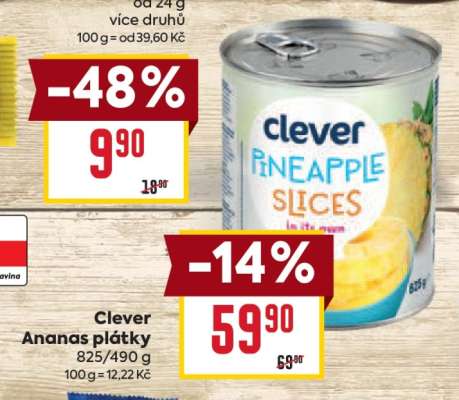 Clever Ananas plátky