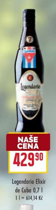 Legendario Elixir de Cuba 0,7 l
