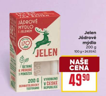 Jelen jádrové mýdlo