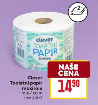 Clever Toaletní papír maxirole