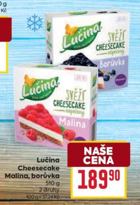 Lučina Cheesecake Malina, borůvka