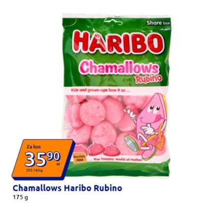 Chamallows Haribo Rubino