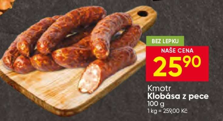 Kmotr klobása z pece