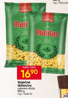 VAJEČNÉ TĚSTOVINY