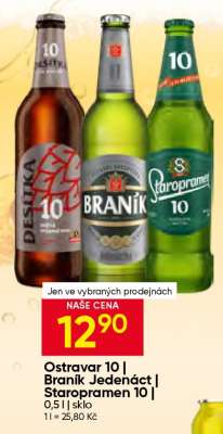Ostravar 10 | Braník Jedenáct | Staropramen 10