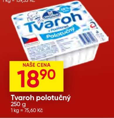 Tvaroh polotučný