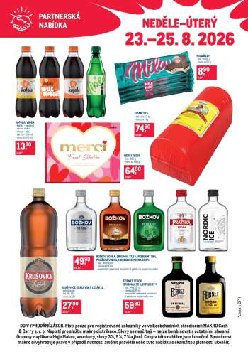 Leták MAKRO - 23.8.2026 - 25.8.2026.