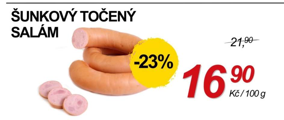 Šunkový točený salám
