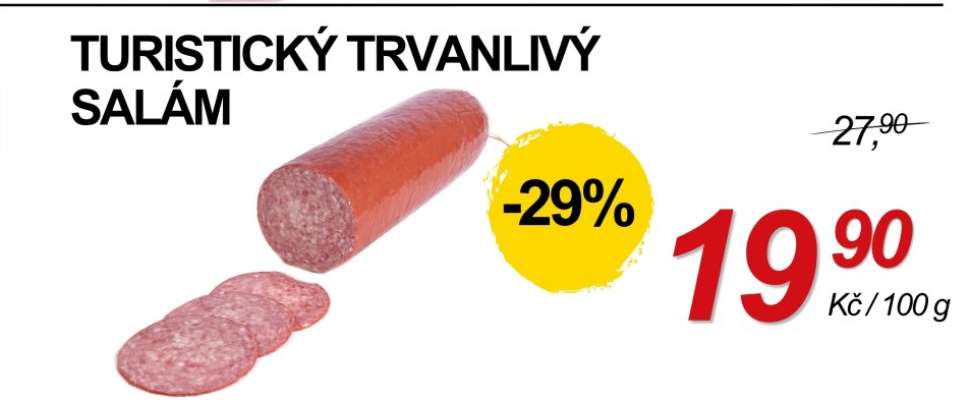 Turistický trvanlivý salám