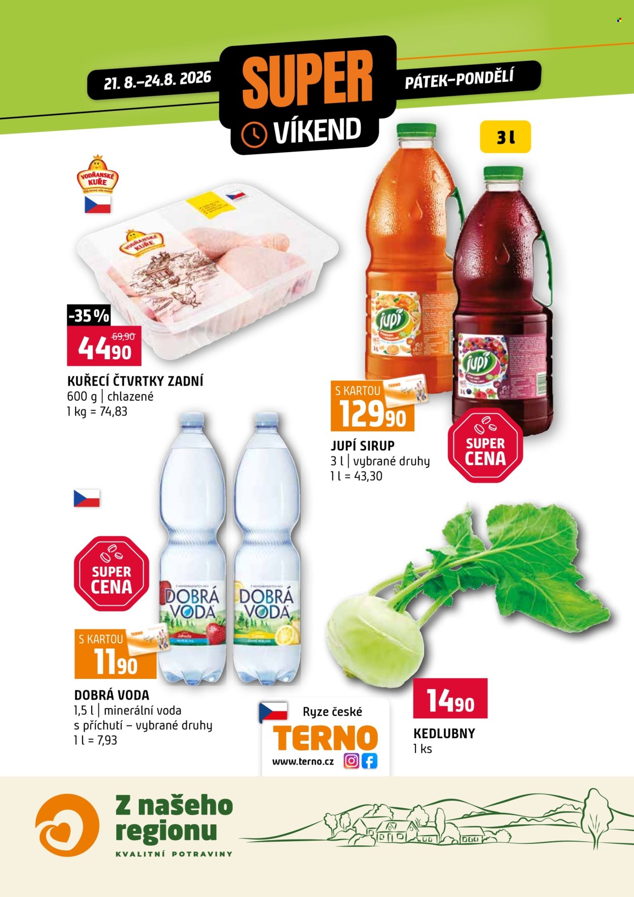 Leták coop TERNO - 21.8.2026 - 24.8.2026. Strana 1