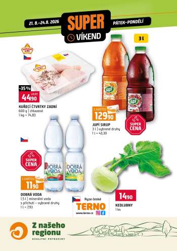 Leták coop TERNO - 21.8.2026 - 24.8.2026.