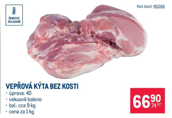 Vepřová kýta bez kosti