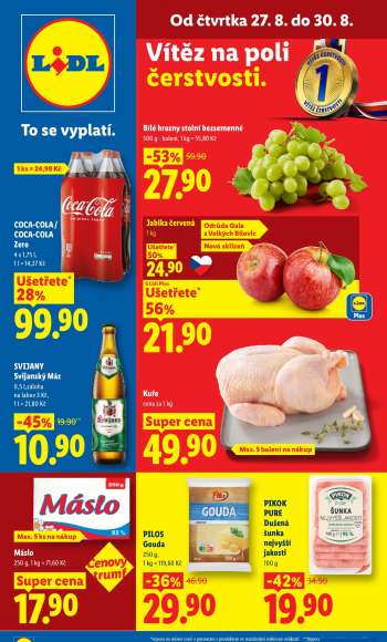 Leták Lidl - 27.8.2026 - 30.8.2026.