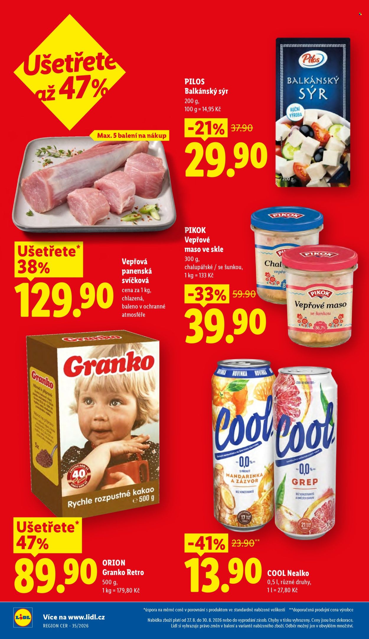 Leták Lidl - 27.8.2026 - 30.8.2026. Strana 2