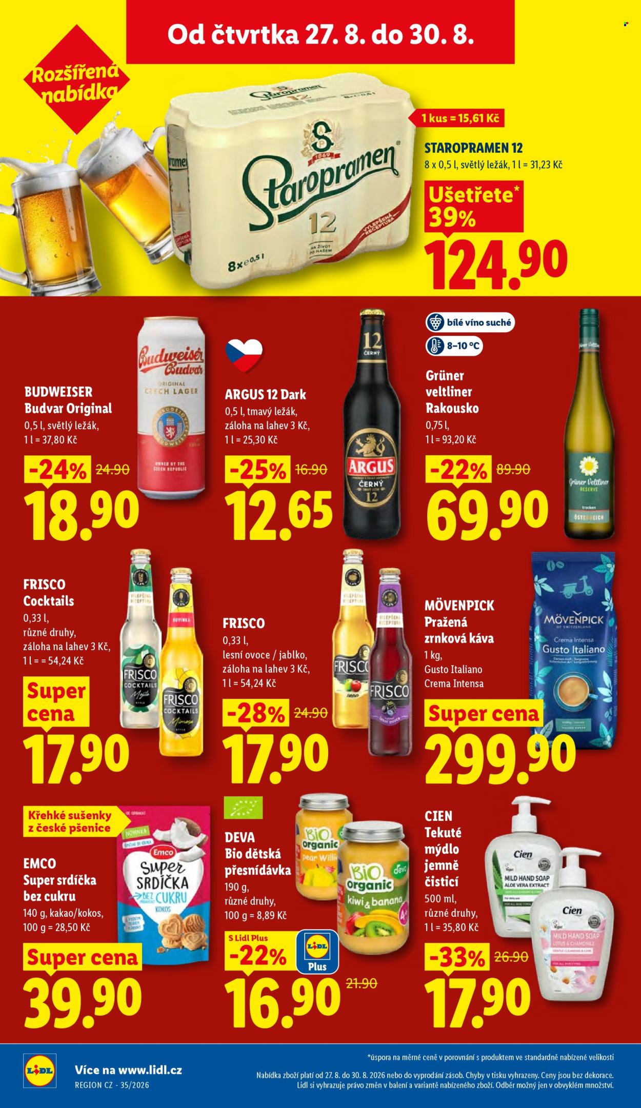 Leták Lidl - 27.8.2026 - 30.8.2026. Strana 34
