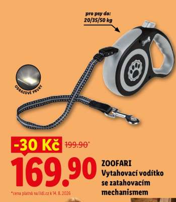 ZOOFARI Vytahovací vodítko se zatahovacím mechanismem