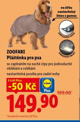 ZOOFARI Pláštěnka pro psa