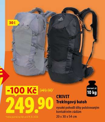 CRIVIT TREKINGOVÝ BATOH