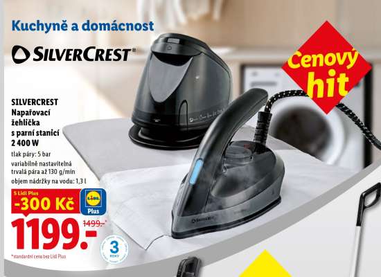 SILVERCREST Napařovací žehlička s parní stanicí