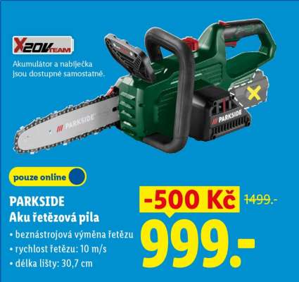 Parkside Aku řetězová pila