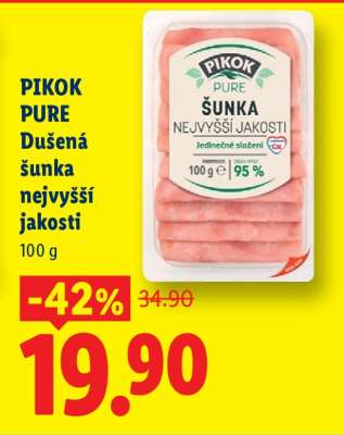 Pikok Pure Dušená šunka nejvyšší jakosti