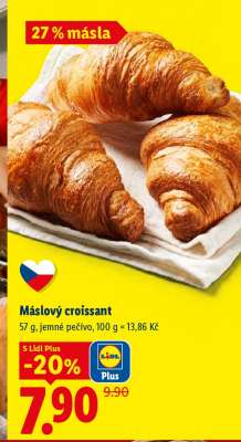 Máslový croissant
