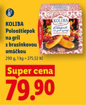 KOLIBA Polooštiepok na gril s brusinkovou omáčkou